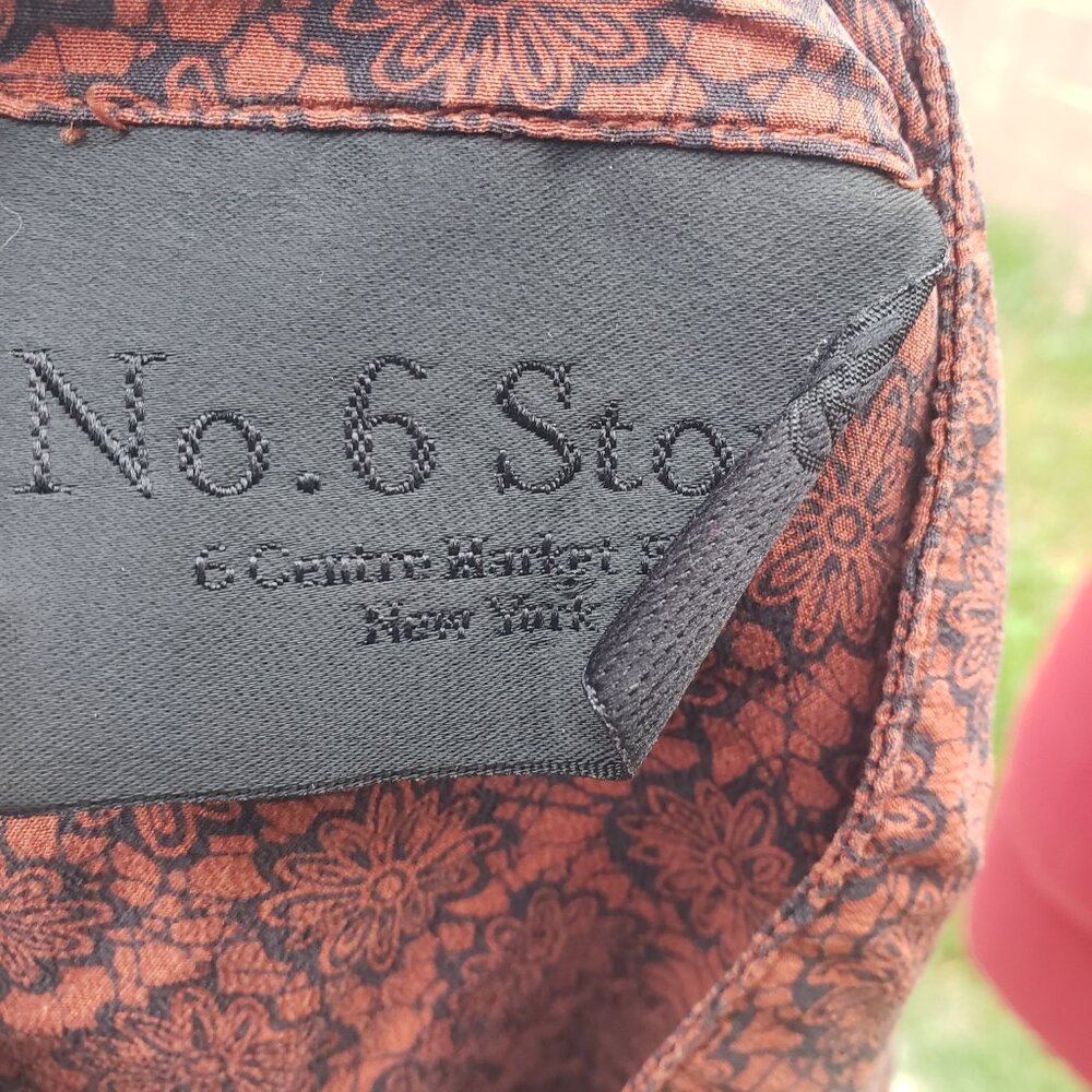 No. 6 Rust Patterned Dress - Picture 7 of 8